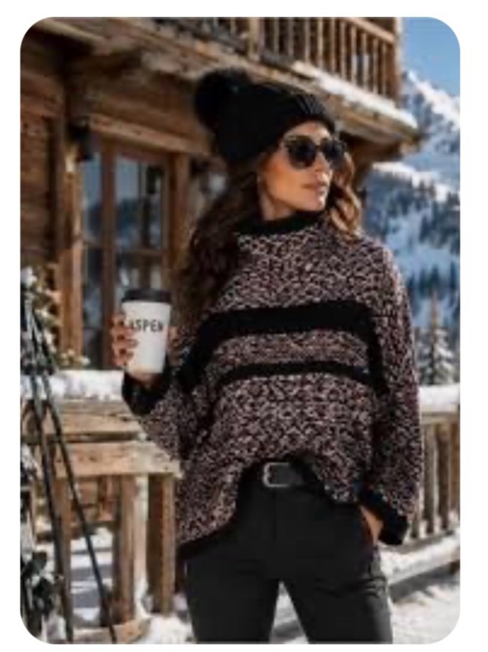 John + Jenn Chunky Marled Knit Sweater M
